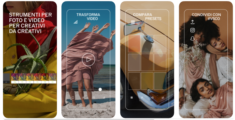 VSCO Instagram app per foto e video
